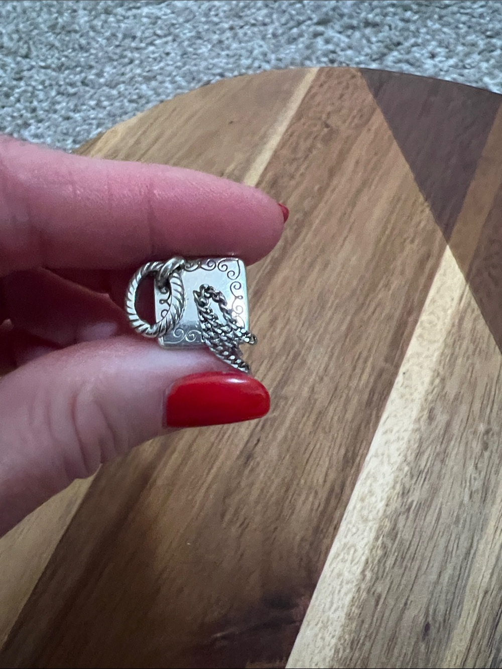 Silver 'Congrats' Graduation Cap Charm - Brighton Style - Picture 7 of 7